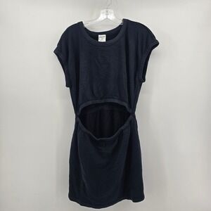 OFFLINE by Aerie Cutout Sweatshirt Mini Dress Blue Medium NWT